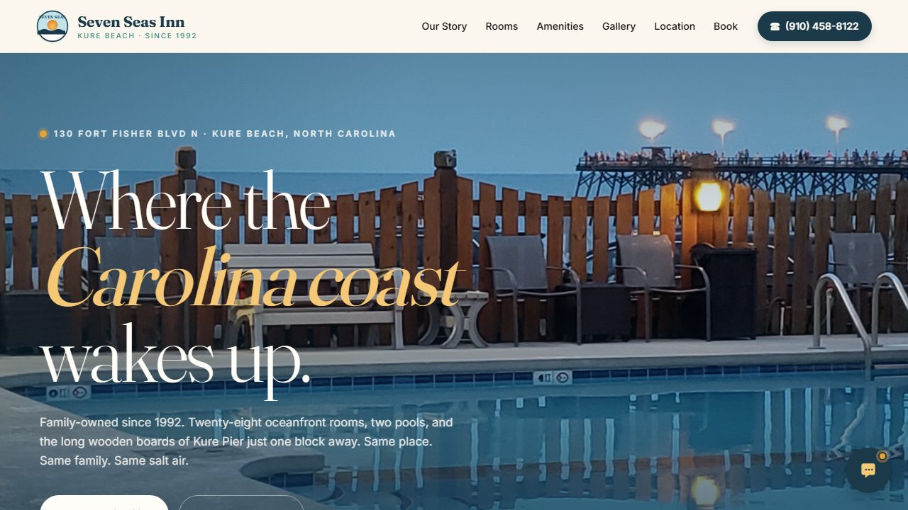 Seven Seas Inn — site preview